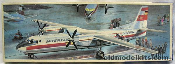 KVZ 1/100 Antonov AN-24b Interflug plastic model kit